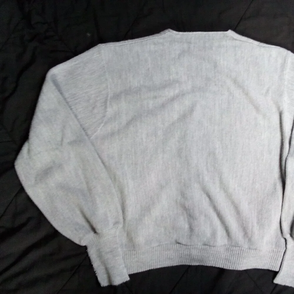 Vintage JC Penney Cardigan Sweater Gray